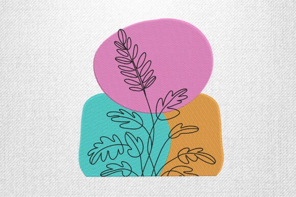Abstract Leaf Line: A Trendy Design for Business