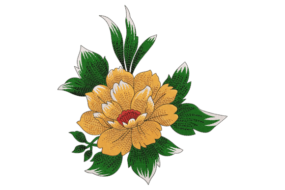 Bold Orange Peony: A Vibrant Touch for Any Fabric