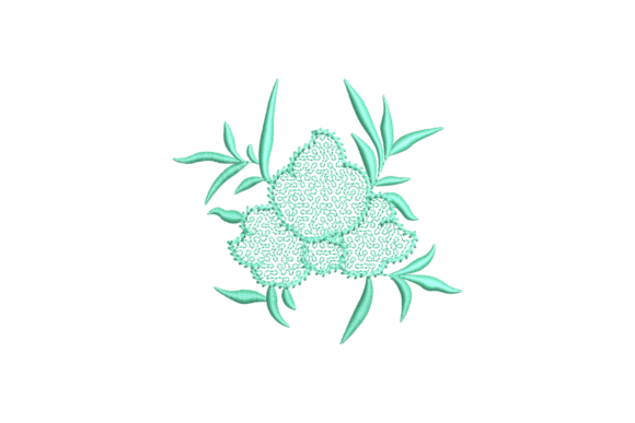 Botanical Plants: A Delicate Embroidery Design
