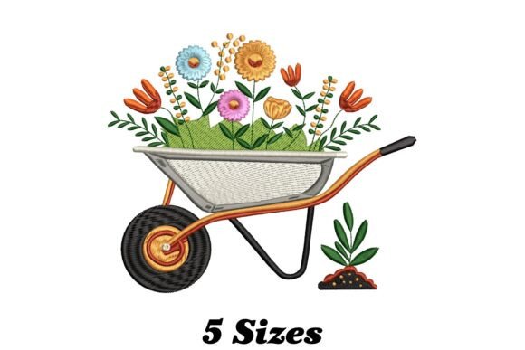Charming Beautiful Gardening Embroidery