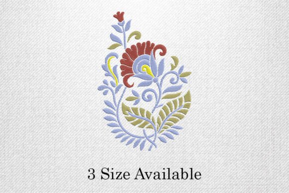 Elegant Floral Motif: A Graceful Addition to Your Craft