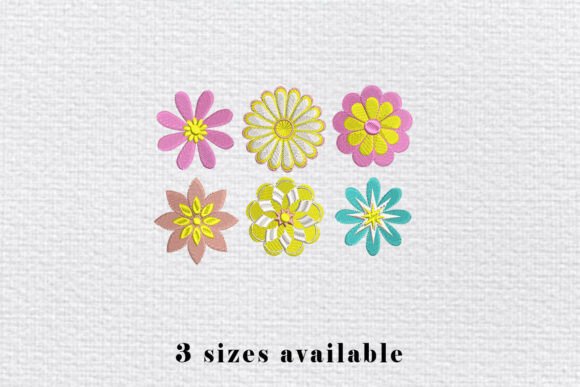 Elegant Flower Set Embroidery Design for Business