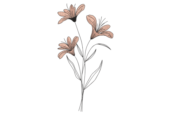 Elegant Minimalist Wildflower for Seasonal Designs