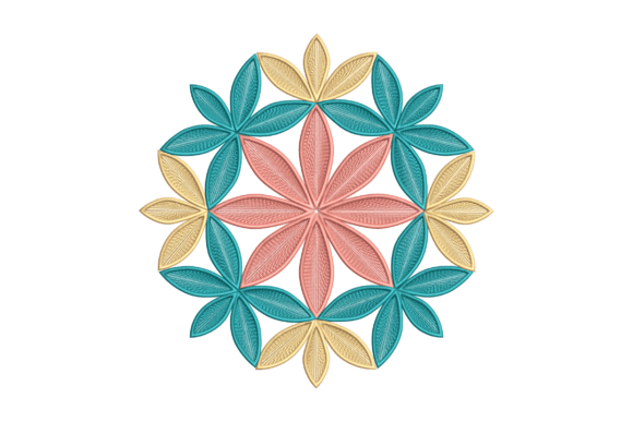 Geometric Floral Mandala: A Festive Touch