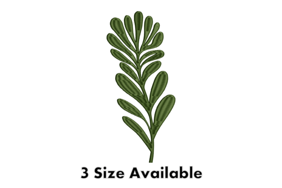 Minimal Botanical Leaf: A Versatile Embroidery Design
