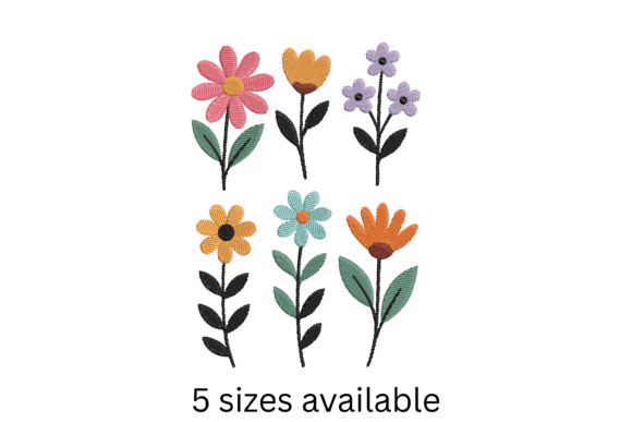 Review: Colorful Flower Embroidery Design