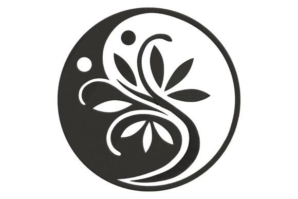 Yin Yang Tree: A Touch of Elegance in Embroidery